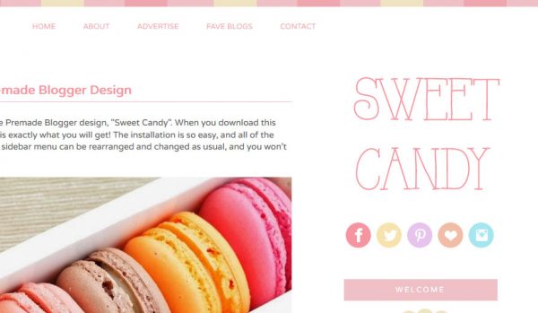 Sweet Candy Blogger Template by Envye
