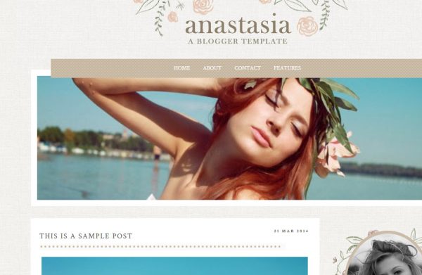 Anastasia Blogger Template by Envye