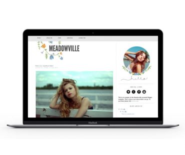 Meadowville Blogger Template by Envye