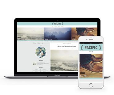 Pacific Blogger Template by Envye