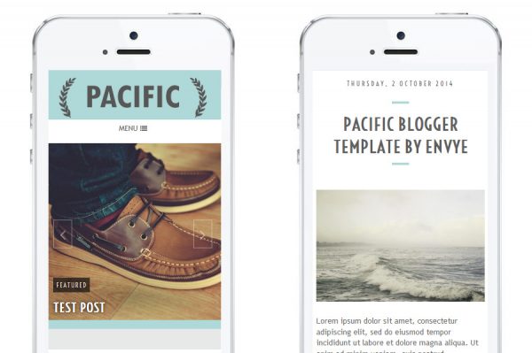 Pacific Blogger Template by Envye