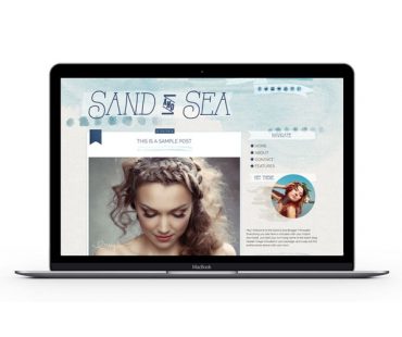 Sand & Sea Blogger Template by Envye